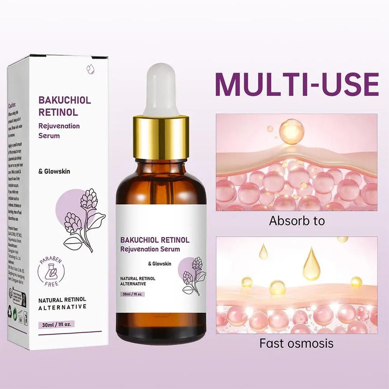 Retinol Serum Venature Bakuchiol Retinol Essence Anti-wrinkle Glowing Skin Reduces Acne Face Serum For Face 30ml N4V1