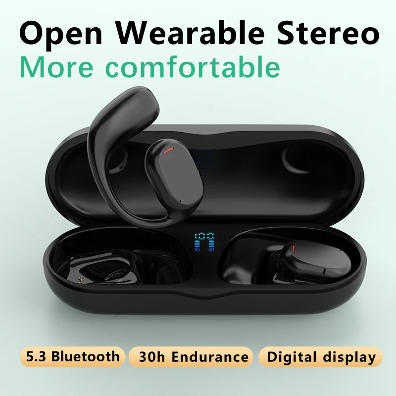 Fone Bluetooth Esportivo com gancho para Orelha por condução aberta do som