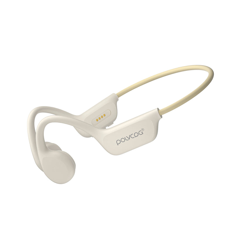 Fone de ouvido de condução óssea POLVCDG, IPX8, 32 GB para MP3, Bluetooth 5.3, à prova d'água, próprio para natação e diversas atividades físicas