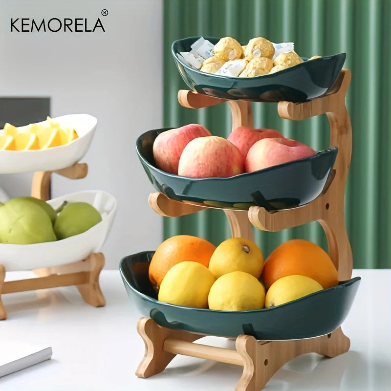 Fruteira de Mesa em madeira 2 e 3 Andares - exclusividade Best Web Shop