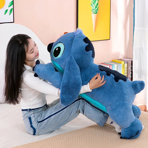Almofada Travesseiro Pelúcia Stitch: Lilo e Stitch Feliz Disney
