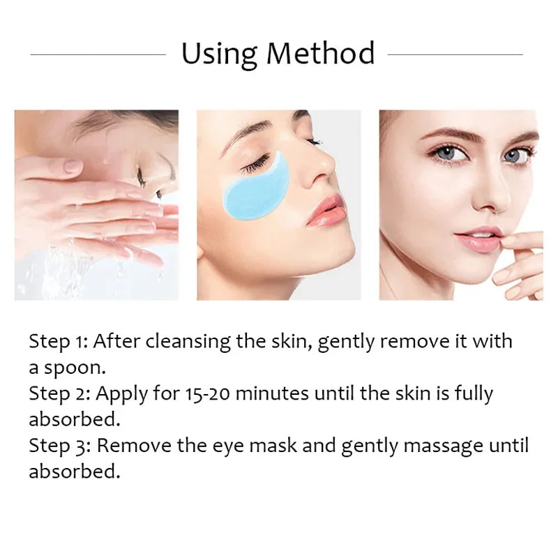 Adesivos de Ácido Hialurônico Para Olhos De Hidrogel - Adesivos Para Contorno De Olhos